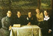 Michael Ancher det brondumske familiebillede painting